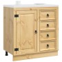 Armario con cajón Miel 80 x 46 x 81,5 cm Madera de pino macizo en Armarios de cocina | Comprar online en Foru.es