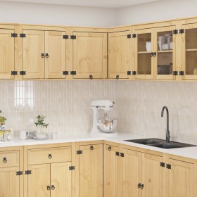 Armario con estante Miel 80 x 80 x 60 cm Madera de pino macizo en Armarios de cocina | Comprar online en Foru.es