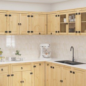 Armario con estante Miel 80 x 80 x 60 cm Madera de pino macizo en Armarios de cocina | Comprar online en Foru.es