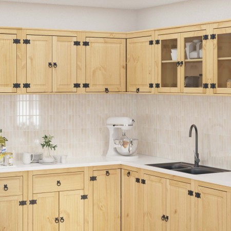 Armario con estante Miel 80 x 80 x 60 cm Madera de pino macizo en Armarios de cocina | Comprar online en Foru.es