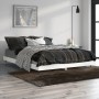 Estructura de cama madera de ingeniería blanco brillo 140x190cm de vidaXL, Camas y somieres - Ref: Foro24-832175, Precio: 146...