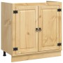 Armario con puerta Miel 80 x 46 x 81,5 cm Madera de pino macizo en Armarios de cocina | Comprar online en Foru.es