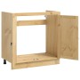 Armario con puerta Miel 80 x 46 x 81,5 cm Madera de pino macizo en Armarios de cocina | Comprar online en Foru.es