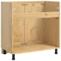 Armario con puerta Miel 80 x 46 x 81,5 cm Madera de pino macizo en Armarios de cocina | Comprar online en Foru.es