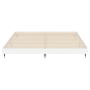 Estructura de cama madera de ingeniería blanco brillo 120x200cm de vidaXL, Camas y somieres - Ref: Foro24-832151, Precio: 135...