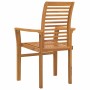 Silla 4 pcs Marrón 62,5 x 54,5 x 95,5 cm Madera de teca maciza en Sillas de jardín | Comprar online en Foru.es