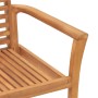 Silla 4 pcs Marrón 62,5 x 54,5 x 95,5 cm Madera de teca maciza en Sillas de jardín | Comprar online en Foru.es