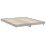 Estructura de cama madera de ingeniería gris Sonoma 200x200 cm de vidaXL, Camas y somieres - Ref: Foro24-832115, Precio: 124,...