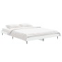 Estructura de cama madera de ingeniería blanca 135x190 cm de vidaXL, Camas y somieres - Ref: Foro24-832285, Precio: 101,12 €,...