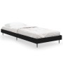 Estructura de cama madera de ingeniería negra 75x190 cm de vidaXL, Camas y somieres - Ref: Foro24-832310, Precio: 73,50 €, De...