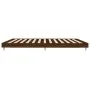 Oak brown engineered wood bed frame 200x200 cm by vidaXL, Beds and slatted bases - Ref: Foro24-832116, Price: 124,62 €, Disco...
