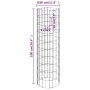 Arriate gaviones circular 3 uds acero galvanizado Ø30x100 cm de vidaXL, Maceteros y jardineras - Ref: Foro24-152020, Precio: ...