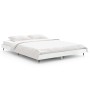 Estructura de cama madera de ingeniería blanco brillo 135x190cm de vidaXL, Camas y somieres - Ref: Foro24-832183, Precio: 143...