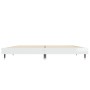 Estructura de cama madera de ingeniería blanco brillo 135x190cm de vidaXL, Camas y somieres - Ref: Foro24-832183, Precio: 143...