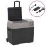Nevera con ruedas y adaptador polipropileno negro y gris 50 L de vidaXL, Neveras - Ref: Foro24-3154637, Precio: 326,70 €, Des...