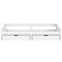 Sofá cama con 2 cajones madera maciza pino blanca IRUN 90x200cm de vidaXL, Camas y somieres - Ref: Foro24-3185210, Precio: 24...