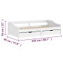 Sofá cama con 2 cajones madera maciza pino blanca IRUN 90x200cm de vidaXL, Camas y somieres - Ref: Foro24-3185210, Precio: 24...