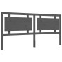 Estructura de cama con cabecero madera maciza gris 200x200 cm de vidaXL, Camas y somieres - Ref: Foro24-3192188, Precio: 187,...