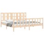 Estructura de cama con cabecero madera maciza 180x200 cm de vidaXL, Camas y somieres - Ref: Foro24-3192246, Precio: 165,03 €,...