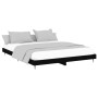 Estructura de cama madera de ingeniería negra 140x200 cm de vidaXL, Camas y somieres - Ref: Foro24-832246, Precio: 107,46 €, ...