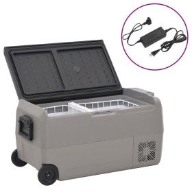 Nevera con ruedas y adaptador PP y PE negro y gris 36 L de vidaXL, Neveras - Ref: Foro24-3154638, Precio: 431,63 €, Descuento: %