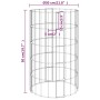 Arriate gaviones circular 4 piezas Ø30x50/100/150/200 cm de vidaXL, Maceteros y jardineras - Ref: Foro24-152023, Precio: 64,4...