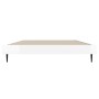 Estructura de cama madera de ingeniería blanco brillo 90x190 cm de vidaXL, Camas y somieres - Ref: Foro24-832303, Precio: 90,...