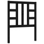 Estructura de cama individual con cabecero madera maciza negro de vidaXL, Camas y somieres - Ref: Foro24-3191935, Precio: 120...