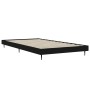 Estructura de cama madera de ingeniería negra 90x190 cm de vidaXL, Camas y somieres - Ref: Foro24-832302, Precio: 85,92 €, De...