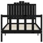 Estructura de cama con cabecero madera maciza negro 100x200 cm de vidaXL, Camas y somieres - Ref: Foro24-3192290, Precio: 142...