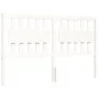 White solid wood bed frame with headboard 160x200 cm by vidaXL, Beds and slatted bases - Ref: Foro24-3192437, Price: 162,48 €...