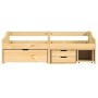 Sofá cama con 3 cajones madera maciza pino IRUN 90x200cm de vidaXL, Camas y somieres - Ref: Foro24-3185213, Precio: 325,43 €,...