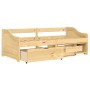 Sofá cama con 3 cajones madera maciza pino IRUN 90x200cm de vidaXL, Camas y somieres - Ref: Foro24-3185213, Precio: 325,43 €,...