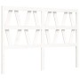 Estructura cama de matrimonio con cabecero madera maciza blanco de vidaXL, Camas y somieres - Ref: Foro24-3192462, Precio: 14...
