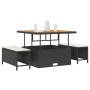 Conjunto de Comedor de Jardín Negro ratán sintético en Conjuntos de jardín | Comprar online en Foru.es