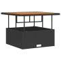 Conjunto de Comedor de Jardín Negro ratán sintético en Conjuntos de jardín | Comprar online en Foru.es