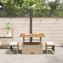 Conjunto de Comedor de Jardín Beige ratán sintético en Conjuntos de jardín | Comprar online en Foru.es