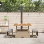 Conjunto de Comedor de Jardín Beige ratán sintético en Conjuntos de jardín | Comprar online en Foru.es