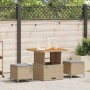 Conjunto de Comedor de Jardín Beige ratán sintético en Conjuntos de jardín | Comprar online en Foru.es