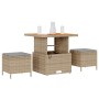 Conjunto de Comedor de Jardín Beige ratán sintético en Conjuntos de jardín | Comprar online en Foru.es
