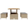 Conjunto de Comedor de Jardín Beige ratán sintético en Conjuntos de jardín | Comprar online en Foru.es