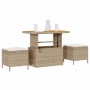 Conjunto de Comedor de Jardín Beige ratán sintético en Conjuntos de jardín | Comprar online en Foru.es