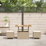 Conjunto de Comedor de Jardín Beige ratán sintético en Conjuntos de jardín | Comprar online en Foru.es