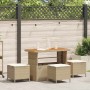 Conjunto de Comedor de Jardín Beige ratán sintético en Conjuntos de jardín | Comprar online en Foru.es