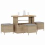 Conjunto de Comedor de Jardín Beige ratán sintético en Conjuntos de jardín | Comprar online en Foru.es