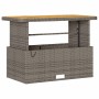 Conjunto de Comedor de Jardín Gris ratán sintético en Conjuntos de jardín | Comprar online en Foru.es