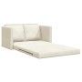Sofá cama Crema 204 x 122 x 60 cm Terciopelo en Sofás | Comprar online en Foru.es