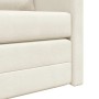 Sofá cama Crema 204 x 122 x 60 cm Terciopelo en Sofás | Comprar online en Foru.es