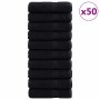 Toalla de Invitado SOLUND 50 pcs Negro 50 x 100 cm Algodón en Toallas | Comprar online en Foru.es
