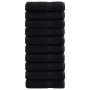 Toalla de Invitado SOLUND 25 pcs Negro 100 x 150 cm Algodón en Toallas | Comprar online en Foru.es